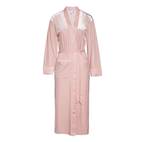🎁Nordstrom Women's Pink Velour Robe - Picture 3 of 10